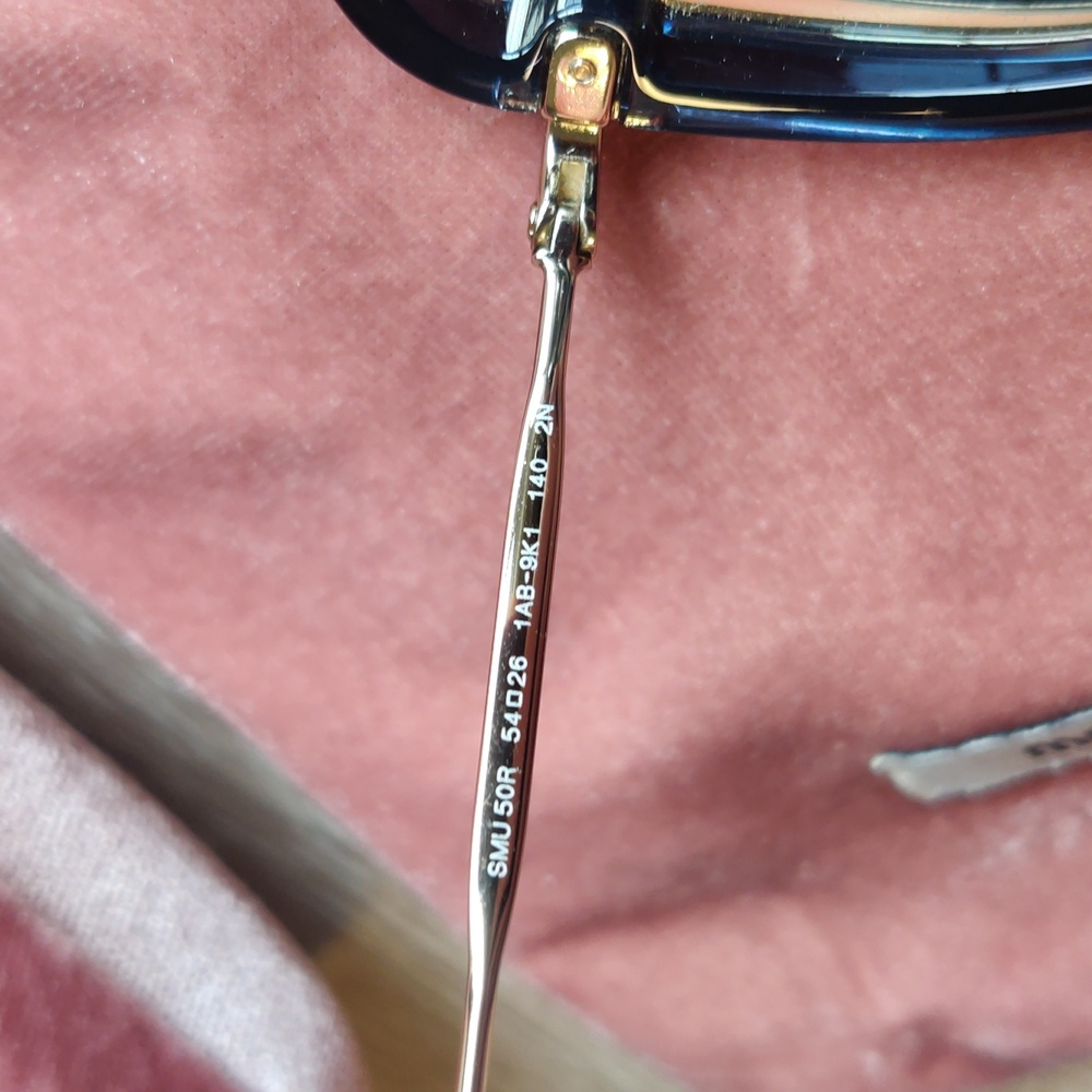 Miu Miu Sunglasses Black & Gold - Picture 8 of 11